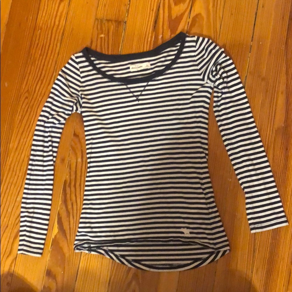 Abercrombie kids Navy and white stripped